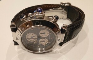 カルティエ時計 Cartier パシャ クロノリフレックス 永久カレンダー パーペチュアルカレンダー