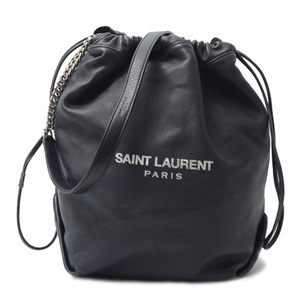 イヴサンローラン バッグ レディース メンズ テディ ショルダーバッグ ネイビー Yves Saint Laurent 538447 中古