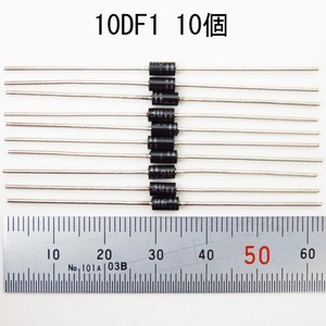 電子部品 日本インター IR 整流用ダイオード 10DF1 10個 Vr：100V If：1.57A ファストリカバリダイオード FRD