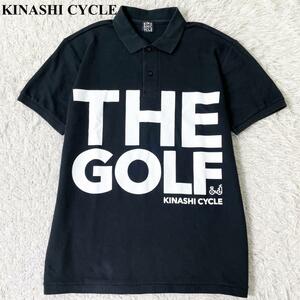 入手困難品 美品 L ● KINASHI CYCLE 木梨サイクル ポロシャツ ゴルフ ● 黒 ブラック 