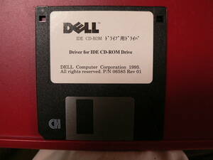 送料最安 94円 FDD22：DELL IDE CD-ROM ドライバディスク　Driver for IDE CD-ROM Drive　1995年