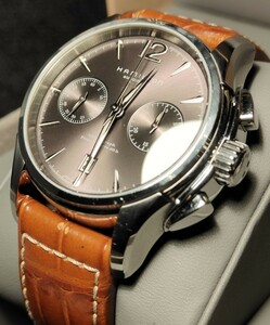 送料無料 2021年購入 Hamilton Jazz Master auto CHRONO ハミルトン ジャズマスター　オートマチック クロノグラフ カーキ khaki 腕時計