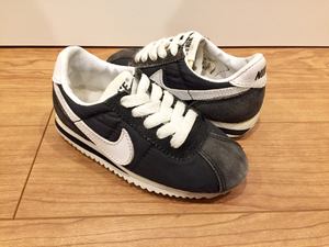 90s NIKE CORTEZ kids 18cm ビンテージ OLD コルテッツ 黒 BABY