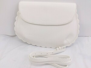 ◇ ◎ CHARLES & KEITH チャールズ＆キース クラッチ ショルダー バック ホワイト レディース P