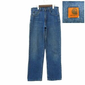 サイズ W32 L32 USA製 カーハート Carhartt ストレート デニム パンツ ジーンズ 古着 2S2696