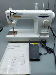 ☆JUKI SL-280EX 職業用本縫いミシン 電動 ホワイト ジューキ 