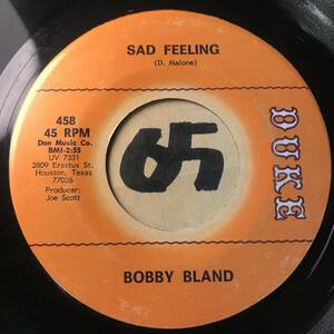 試聴 BOBBY BLAND SAD FEELING 両面EX+ BIZ MARKIE (T.S.R.) TOILET STOOL RAPネタ 