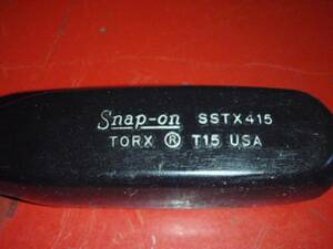 snap on スナップオン トルクス ドライバー T15 旧ロゴ SSTX 415 TORX PAT 201171 四角 グリップ ハンドル オールド ロゴ old logo