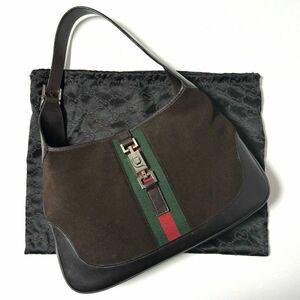 GUCCI グッチ ジャッキー スエード レザー バッグ シェリーライン HB03460