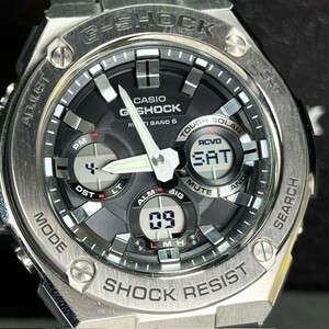 新品 CASIO G-SHOCK カシオ ジーショック G-STEEL Gスチール GST-W110-1A 腕時計 電波ソーラー ブラック アナログ デジタル マルチバンド6