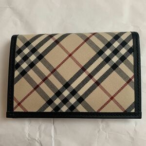 未使用 ☆ BURBERRY バーバリー 名刺入れ カードケース チェック柄