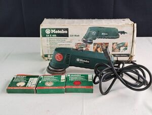 K : metabo メタボ　SXE400　電動ミニダブルアクションポリッシャー　通電、回転動作確認済