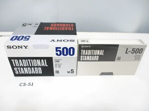 CS-51【未開封/6本】SONYソニー■L-500■ベータビデオカセットテープ■TRADITIONAL STANDARD■dynamicron■日本製/Beta■長期保管品