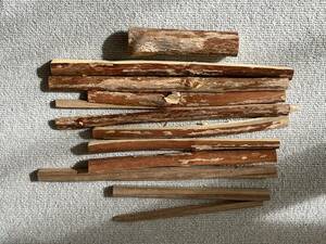 木片　切り出し　工作　工芸　アウトドアなどに　柘植　国産木材