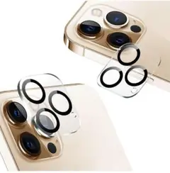 7-20 iPhone 12 Pro 用カメラフィルム 3眼レンズ黒縁取