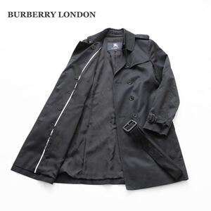 【BURBERRY LONDON】バーバリーロンドン　トレンチコート　シャドーホース　ブラック