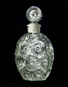 稀少 1937年 ルネ・ラリック Rene Lalique 香水瓶 ウォルト WORTH社 ROSE 高さ７CM 骨董硝子 フランスアンティーク