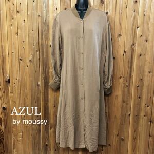 AZUL by moussy＊アズールバイマウジー レディースS 長袖 ロングジャケット 薄地 羽織 ma-1 ライトアウター 