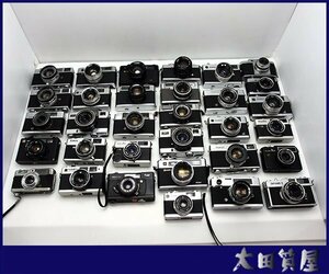 31)【同梱不可】レンジファインダーカメラ/大量/おまとめ】YASHICA CANON FUJICA KONICA MINOLTA 他 ジャンク品 1円～