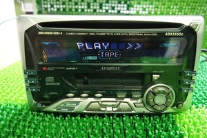 『psi』 アゼスト ADX5555Z 2DINサイズ CD・カセットレシーバー CD・イルミネーション 難有り