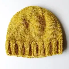 手編み ニット帽　大きいサイズ