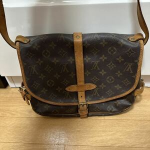 LOUIS VUITTON ルイヴィトン モノグラム ソミュール30 M42256 ショルダーバッグ ブラウン系 