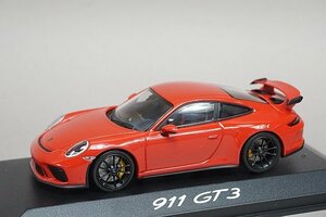 ミニチャンプス PMA 1/43 Porsche ポルシェ 911 991-2 GT3 2017 レッド ディーラー特注 WAP0201490H