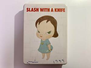 奈良美智 -限定腕時計の空き箱(サイン入り)-【SLASH WITH A KNIFE】 Yoshitomo Nara / Limited Edition / Signed.検 村上隆 ロッカクアヤコ