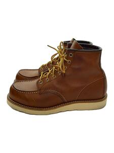 RED WING◆レースアップブーツ・6インチモックトゥ/26cm/BRW/レザー