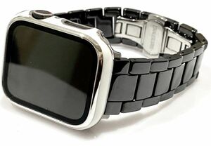 アップルウォッチバンド セラミックベルト Apple Watch セラミック ブラック メンズ　レディース　333