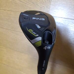 美品！　G430 ハイブリッド ユーティリティ PING TOUR 2.0 CHROME 85(S) 22渡　4U