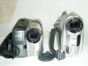 6223● Victor GR-D350 + Victor GR-DA30、ビクター miniDV テープ式ビデオカメラ 2台で ●7199