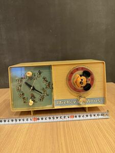 General Electric ミッキー ラジオ 時計 ヴィンテージ レトロ USA 雑貨 当時物 ビンテージ 置き時計 ディズニー オブジェ 
