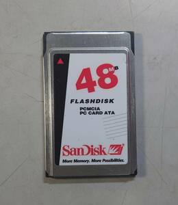 KN4445 【ジャンク品】 SanDisk Flash Disk 48MB PCMCIA PC CARD ATA