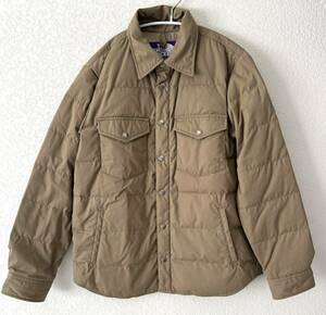 THE NORTH FACE ノースフェイス PURPLELABEL パープルレーベル ND2363N 光電子シャツダウンブルゾン ジャケット Lサイズ ベージュ メンズ