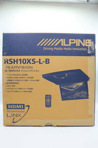 未使用 送料無料 アルパイン(ALPINE) 10.1インチフリップダウンモニター WSVGA HDMI ブラック RSH10XS-L-B 管31481