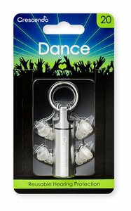 即決◆新品◆送料無料Crescendo Dance 20 ハードコア/テクノ/ロック/ディスコなどの大音量音楽用 イヤープロテクター 耳栓/メール便