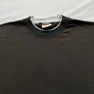 美品 黒 BLACK ブラック 珍品 100%コットン ビンテージTシャツ 80
