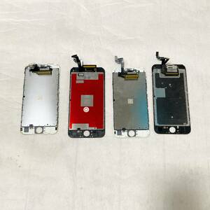 1円〜 完全ジャンク iPhone 6S 液晶パネル 4枚セット 部品 パーツ 取り フロント 携帯 