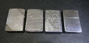 ★ ZIPPO ( 1990 ) ★ ( 1995 ) ★ ( 1998 ) ★ ( 2002 ) ◇ まとめて４個 【 中古品 】