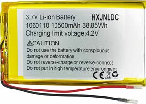 DC 3.7V 10500mah 1060110充電可能リチウム電池 for DIY 3.7-5V電子製品に適していますバッテリ交