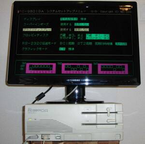 NEC PC-9801DA2 動作ok/拡張メモリ SCSIカード装着済/ジャンク扱い 特記事項あり