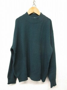 k6429：日本製！Lois CRAYON（ロイスクレヨン）ラムウール羊毛100％ ハイネックセーター M ニット 緑グリーン/レディース：5