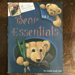 トールペイント 洋書　型紙2枚付き　bear essenlials vol,1　Linda Lock　[aaa44]