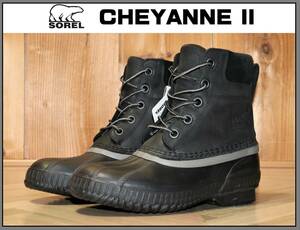 送料無料 即決【未使用】 SOREL ★ CHEYANNE II ウィンターブーツ (US7/25cm) ★ ソレル シャイアン 防水 防寒 NM2575-010 ブラック