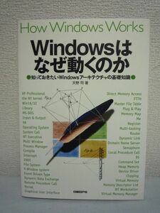 Windowsはなぜ動くのか ★ 天野司 ◆ パソコンOSの仕組み 入門書 Windowsアーキテクチャの基礎知識 オペレーティングシステム ハードウェア