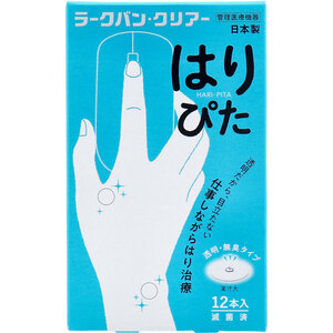 まとめ得 ラークバン・クリアー はりぴた 透明・無臭タイプ 12本入 x [3個] /k