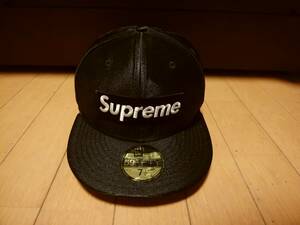 【Supreme シュプリーム×NEW ERA ニューエラ× 】ベースボールキャップ ボックスロゴ刺繍 限定コラボモデル 名作 人気アイテム