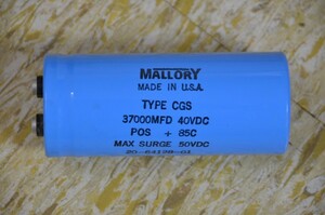 コンデンサー　MALLORY　TYPE　CGS　3700MFD　40VDC　15本　0410
