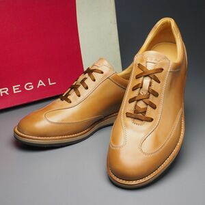 GP5798//未使用*リーガル/REGAL*Y758AF/メンズ/レザースニーカー/ローカット/レザーシューズ/靴/茶/ブラウングラデーション